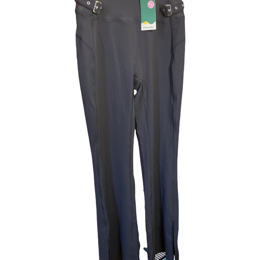 Halara EcoCloudful Fabric High Waisted Adjustable Buckle Split Hem Yoga Flare.